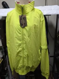 ROUTE 66 GOLF ナイロンジャケット XL 蛍光イエロー現状品