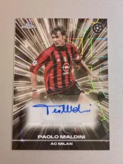 75シリ マルディーニ topps chrome soccer auto - メルカリ