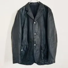 【美品】ポールスミス ロンドン ラムレザージャケット テーラード メンズ XL