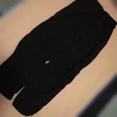 値下げ！GU ブラック ワークパンツ S