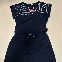 x-girl ブラック ノースリーブワンピース 130