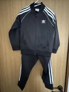 adidas ブラック ジャージセット