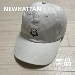 美品 ニューハッタン NEWHATTAN 男女兼用 キャップ 白色