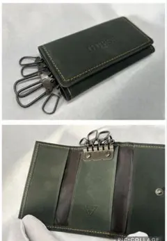 未使用品　GUESSキーケース　本革製