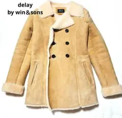 K*読様 DELAY by Win & Sons ムートン　レザージャケット　b 2026年最新】DELAY by Win & Sons メンズ レザージャケット