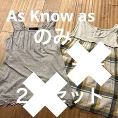 As know as ノースリーブ　キャミソール　レース エヘカソポ　チェックのサムネイル