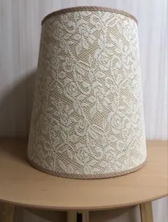 ☆アンソロポロジー☆アイボリー レースランプシェード☆大☆