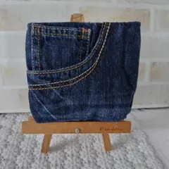 ★ふたなし　デニム　移動ポケット
