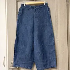 ネストローブ 麻100% デニムパンツ サイズフリーのサムネイル