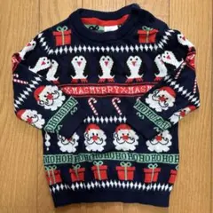 H&M クリスマス柄 ニット セーター 70cm