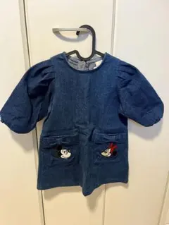 【定価の60%OFF 】petit main Disneyデニムワンピ90のサムネイル