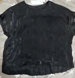 新品タグ付きPAGE BOY 黒 バックプリーツデザイン 半袖Tシャツ Mサイズ