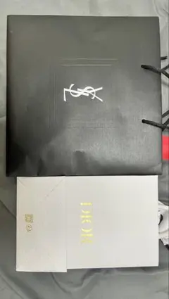YSL イブサンローラン　Dior ショップ袋 2枚セット