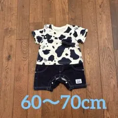 BUDDY Lee/半袖ロンパース/60〜70/牛柄