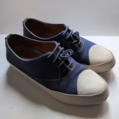 FitFlop 本革 キャンバス スニーカー　US7　ネイビーのサムネイル