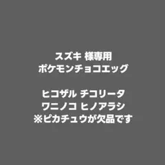 スズキ 様専用ページ ポケモンチョコエッグ 4点
