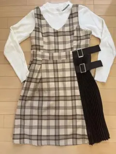 ラブトキシック ワンピース M 白ニットセット