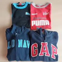 PUMA・GAP・OLDNAVY　長袖Tシャツとパーカー　160cm　4点