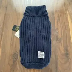 MANDARINE BROTHERS 犬服　ニット　冬　ブルー　ネイビー　XLのサムネイル