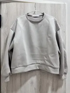 QTUME クルーネック スウェット グレー