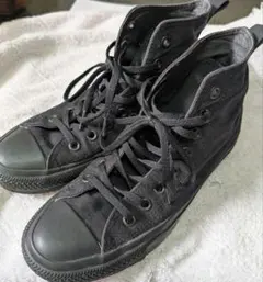【美品】コンバース キャンバスオールスターHI ブラック25.5cm 黒
