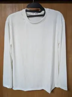 ホワイト ロングスリーブ Tシャツ　サイズM　白