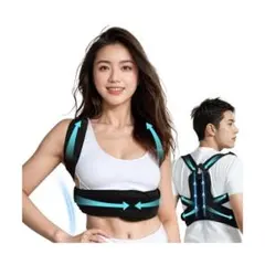姿勢サポーター 通気性優れ 装着簡単 姿勢ベルト 肌にやさしい素材 Mサイズ