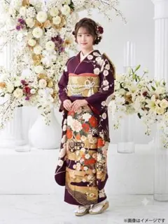 訳あり　振り袖　フルセット　別誂長襦袢　金彩　刺繍　長尺袋帯　上前襟小穴　19 訳あり 振り袖 フルセット 別誂長襦袢 金彩 刺繍 長尺袋帯 上前襟小穴