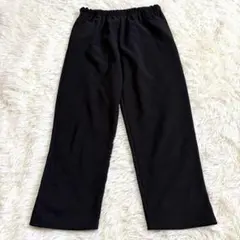 美品✨裏起毛イージーパンツ XL 大きいサイズ 黒 ストレッチ ウエストゴム