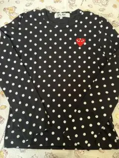 COMME des GARÇONS PLAY ポルカドット長袖Tシャツ M - メルカリ
