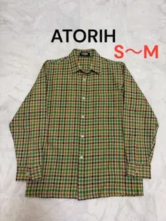 【最終価格】✨70s ATORIH ウールシャツ 長袖 チェック柄メンズ S〜M