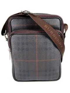 「美品」バーバリー ショルダーバッグ ノバチェック シャドーホース