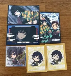 鬼滅の刃【冨岡義勇】デコステッカー/シール/ウエハース/炭治郎/一番くじ半券