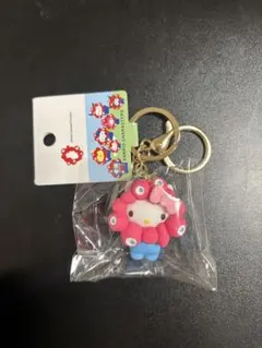 サンリオ ミャクミャク　立体マスコットキーホルダー　ハローキティ