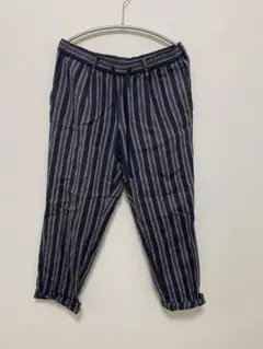 麻 ワイドパンツ