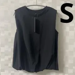 新品　GUバブルヘムプルオーバー　Sサイズ ブラック