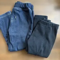 ユニクロ　ブラック　レギンス　デニム　パンツ　セット売り