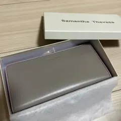 Samantha Thavasa 長財布 グレージュ×ピンクのサムネイル