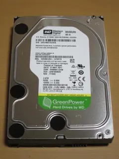 注意表示 回数2885回・時間65390時間 WD WD20EURX 2TB
