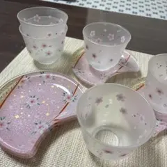 桜の花柄 食器5セット