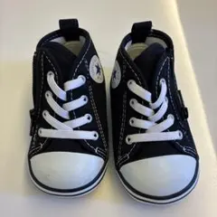 【新品/未使用】CONVERSE 黒 スニーカー 13センチ ジッパー付き