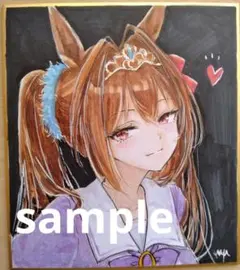 ウマ娘】デアリングタクト【ファンアート】アナログイラスト色紙