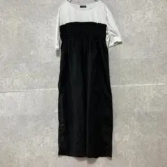 Paciente Collezione（L）ドッキングワンピース＊透け感＊半袖