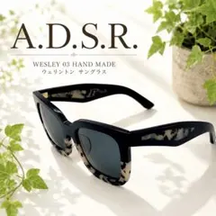 超美品✨ A.D.S.R. WESLEY 03 ハンドメイド サングラス 黒デミのサムネイル