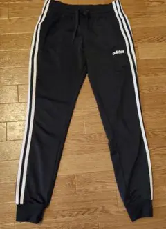 adidas W 3ストライプス トラックパンツ ジャージ 白ライン ブラック