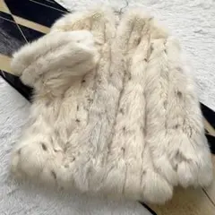 クロップド丈 リンクス染め  FURS フォックス ファーコート M フォックス ファー カラー[品番：SNKC0001188]｜sankyo shokai