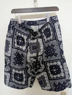 バンダナ柄 ショートパンツ ネイビーのサムネイル