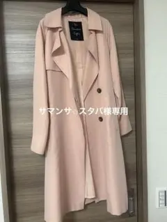 ZARA/UNIQLO/VICKY/ピンク トレンチコート ウエストリボン付きのサムネイル