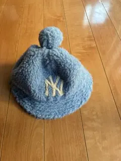 MLB バケットハット ボア　帽子　ハット　キッズ　ブルー