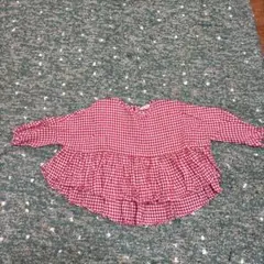 pongee チェック柄トップス